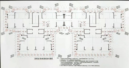 西藏悬挑梁平面布置图